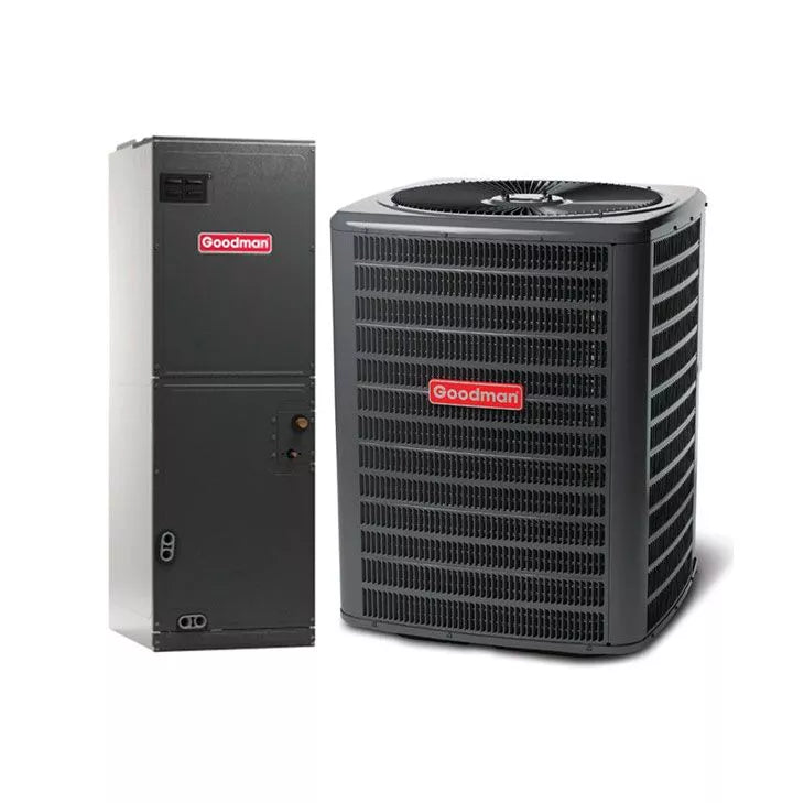 Goodman Single Stage R32 Split Gas (Vertical)(2-3.5 TON 15 SEER2), (4-5 TON 14 SEER2)